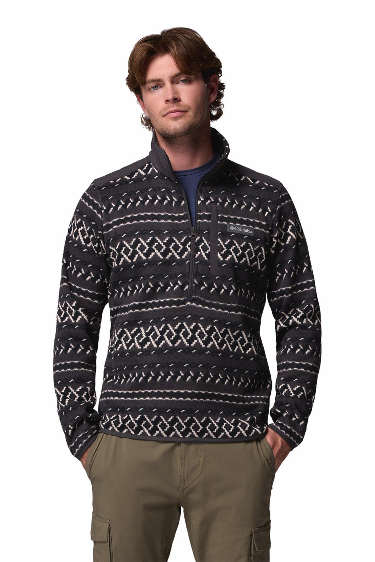 COLUMBIA Troyer 'Sweater Weather™' gemustert, Bild 1