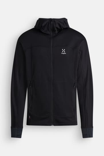 HAGLÖFS Fleecejacke 'Betula Hood' schwarz