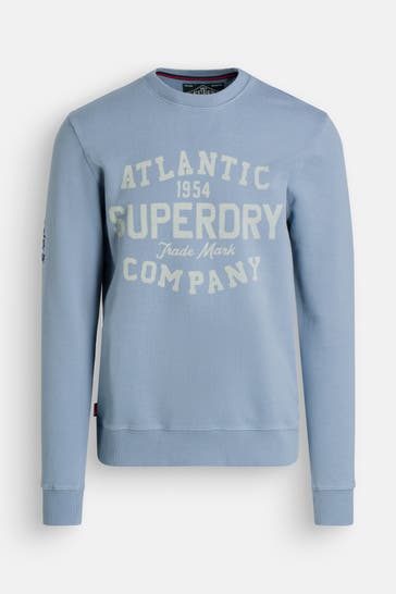 SUPERDRY Sweateshirt taubenblau