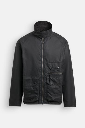 BARBOUR Wachsjacke 'Blackett' anthrazit
