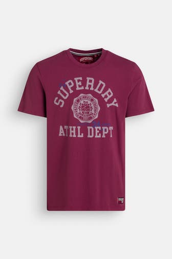 SUPERDRY T-Shirt 'Vintage Prep' burgunder
