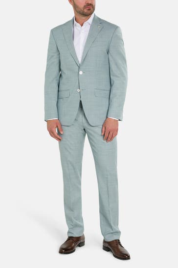 HECHTER Paris Wollmix-Anzug türkis Modern Fit