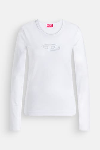 DIESEL Longsleeve 'Maglietta' weiß