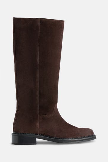KENNEL & SCHMENGER Lederstiefel 'Alora' dunkelbraun