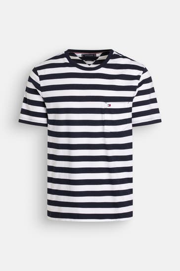 TOMMY HILFIGER T-Shirt schwarz gestreift