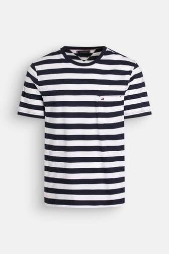 TOMMY HILFIGER T-Shirt schwarz gestreift