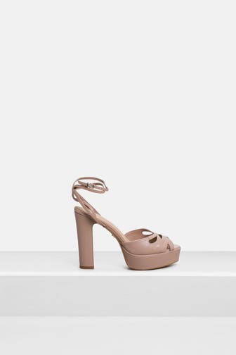 LOLA CRUZ Peeptoes 'Napa' altrosa