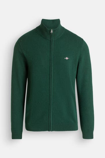 GANT Wollmixjacke dunkelgrün