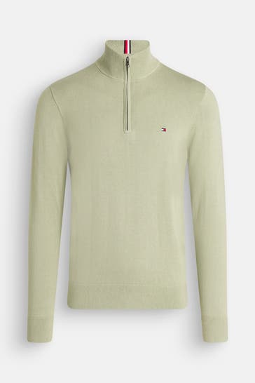 TOMMY HILFIGER Strick-Troyer lindgrün