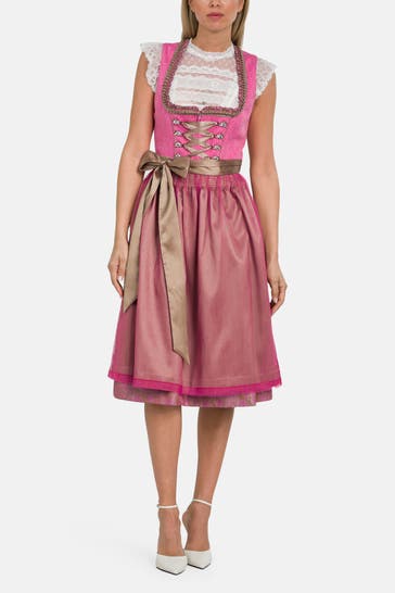 KRÜGER Dirndl 'Fuchsia' mehrfarbig