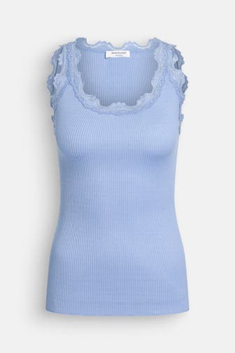 ROSEMUNDE Seidenmix-Top taubenblau