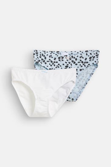 SANETTA 2er Pack Slips weiß-gemustert