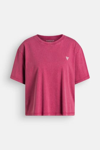 GUESS T-Shirt dunkelrosa