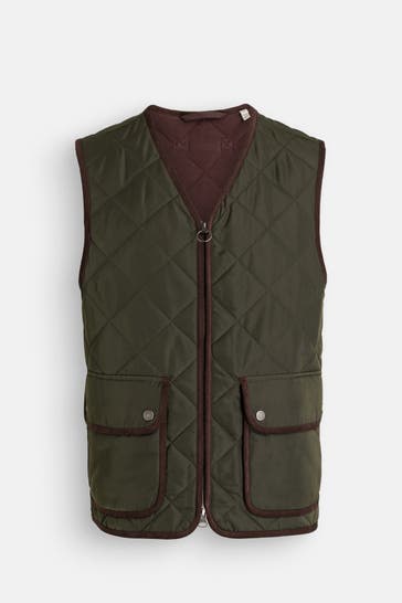 GANT Dark green quilted waistcoat