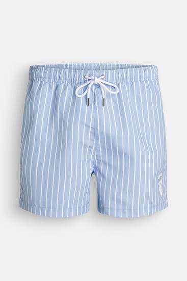 KARL LAGERFELD - Badeshorts 'Ikon' gestreift