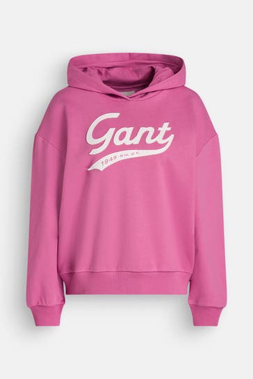 GANT Hoodie dunkelrosa