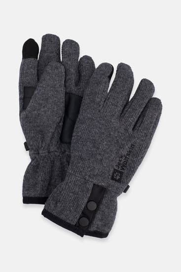 JACK WOLFSKIN - Wollmixhandschuhe dunkelgrau