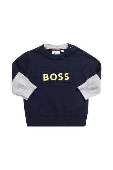 BOSS Strickpullover mehrfarbig