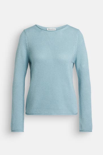 MARC O'POLO Strickpullover hellblau