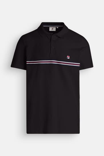 FILA Polo-Shirt 'Diecimo' schwarz