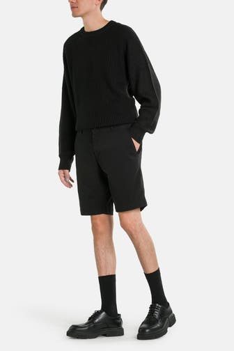 BOSS Chino-Shorts 'Slice' schwarz