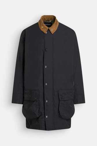 BARBOUR Mantel 'Icons Border' schwarzblau