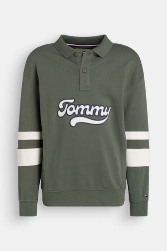 TOMMY HILFIGER Langarm-Polo oliv