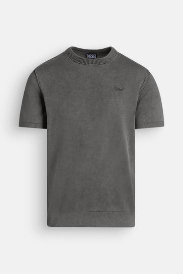DIESEL Strickshirt steingrau