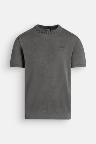 DIESEL Strickshirt steingrau