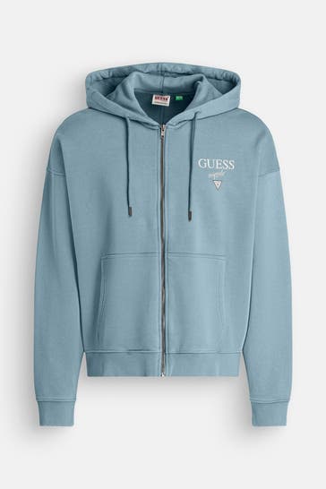GUESS Sweatjacke meerblau