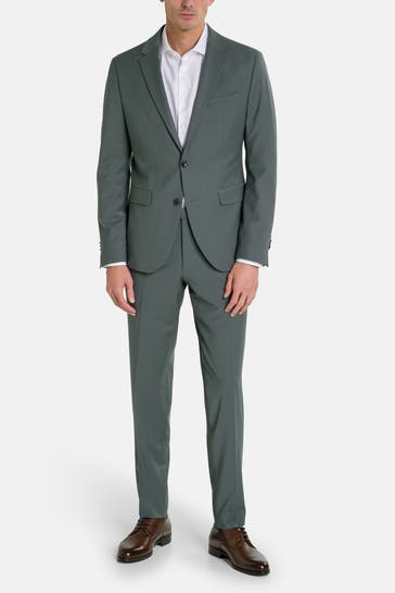 CINQUE 'Cimonopoli' wool-blend suit, emerald green