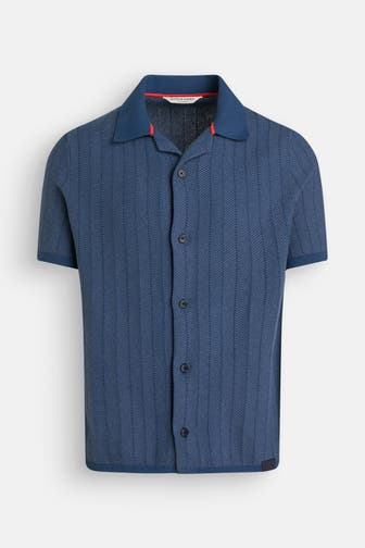 SCOTCH & SODA Strickhemd blau