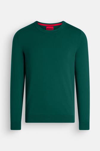 HUGO Strickpullover tannengrün