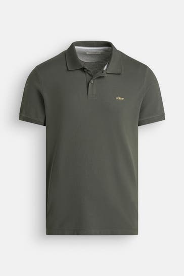 S.OLIVER Polo-Shirt graugrün