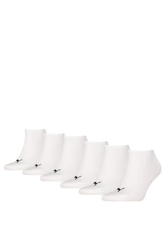 PUMA 6er-Pack Socken unisex weiß