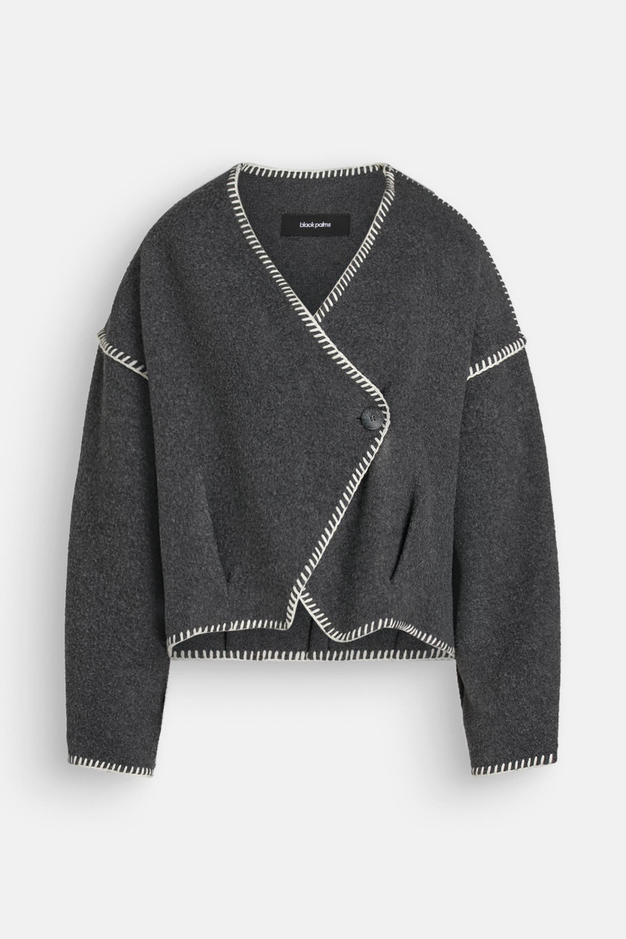 BLACK PALMS Wollmixjacke 'Jolene' anthrazit, Bild 1