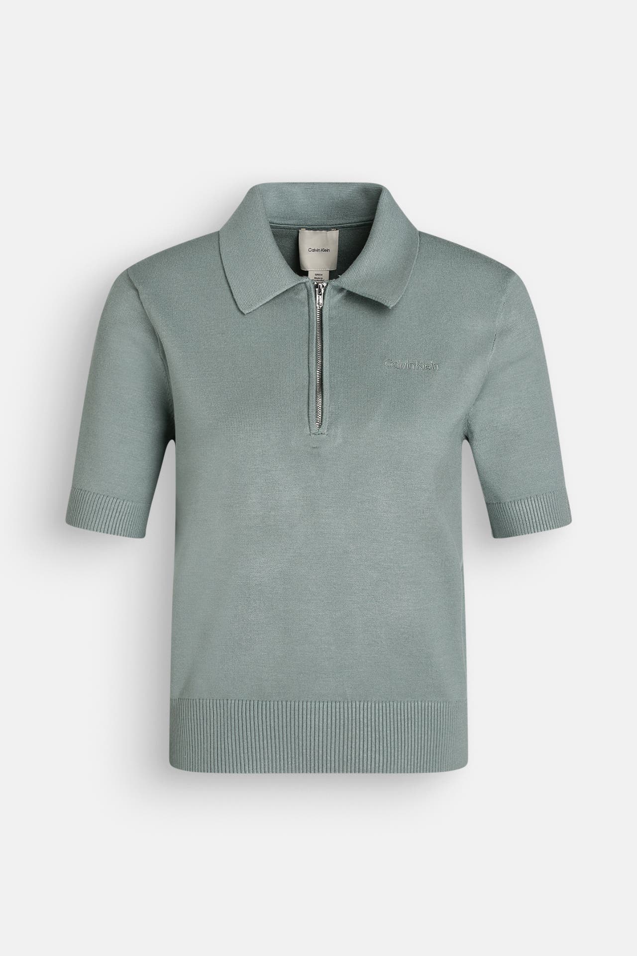 CALVIN KLEIN Polo-Shirt graugrün, Bild 1