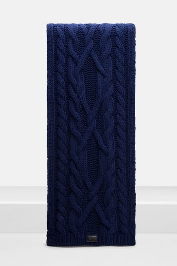 EA7 Wollmix-Schal marine