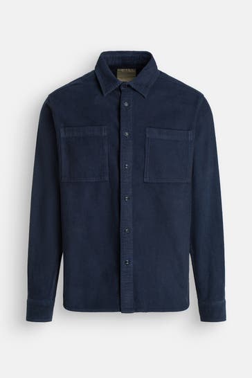 WOOLRICH Cord-Overshirt nachtblau