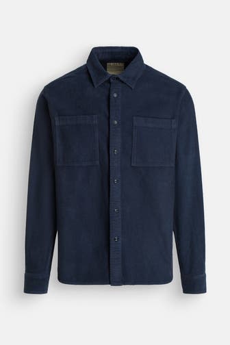 WOOLRICH Cord-Overshirt nachtblau