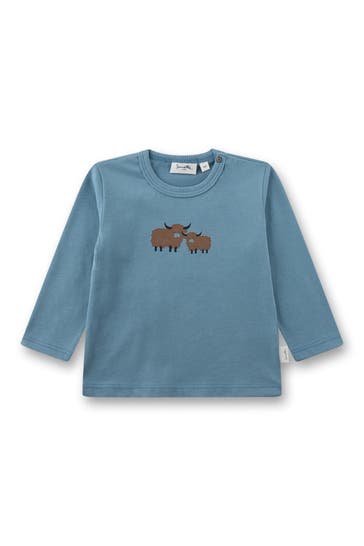 SANETTA Longsleeve azurblau