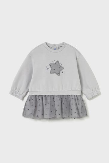 MAYORAL Kleid hellgrau