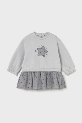 MAYORAL Kleid hellgrau