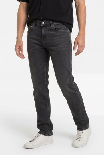 TOMMY HILFIGER Jeans straight dunkelgrau