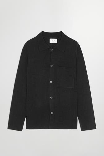 NN07 Wollmix-Jacke schwarz