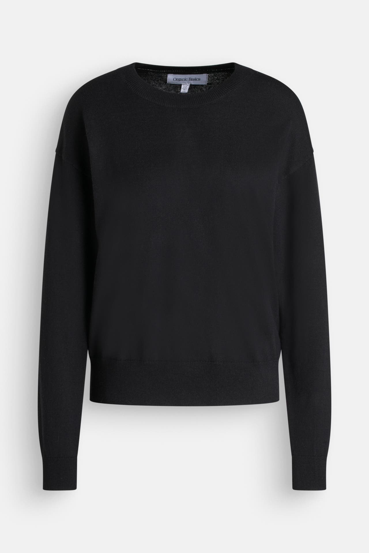 ORGANIC BASICS Strickpullover schwarz, Bild 1