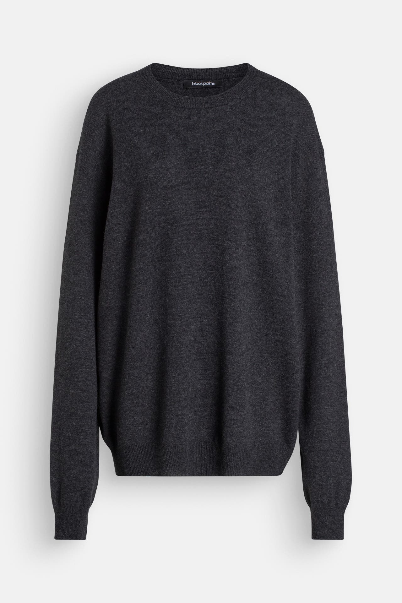 BLACK PALMS Wollmix-Pullover 'Cashi' anthrazit, Bild 1