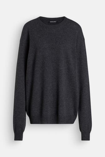 BLACK PALMS Wollmix-Pullover 'Cashi' anthrazit