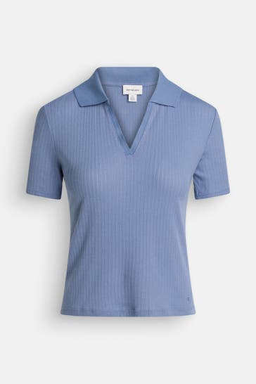 CALVIN KLEIN Strickshirt azurblau