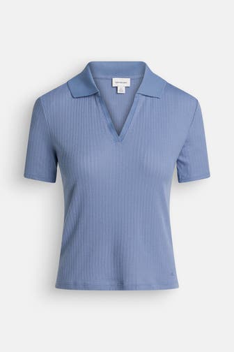 CALVIN KLEIN Strickshirt azurblau